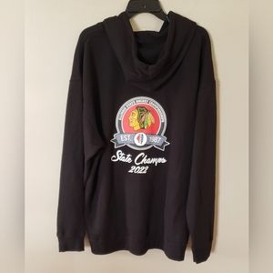 Blackhawk Hockey 2022 State Championships Zip Up Hoodie Sweatshirt Size …